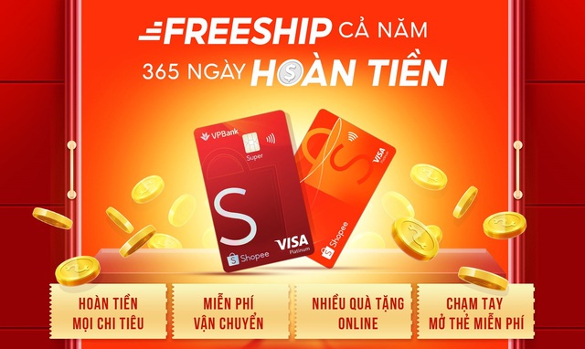 Thẻ tín dụng VPBank - Shopee: Ưu đãi freeship và hoàn tiền đến 10% - Ảnh 3.