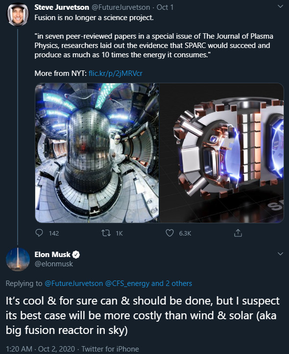 Elon Musk: Năng lượng nhiệt hạch sẽ đắt hơn năng lượng gió và mặt trời - Ảnh 2.
