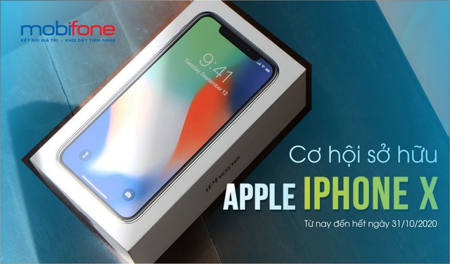 Cơ hội sở hữu iPhoneX chỉ với 90k cùng MobiFone - Ảnh 1.